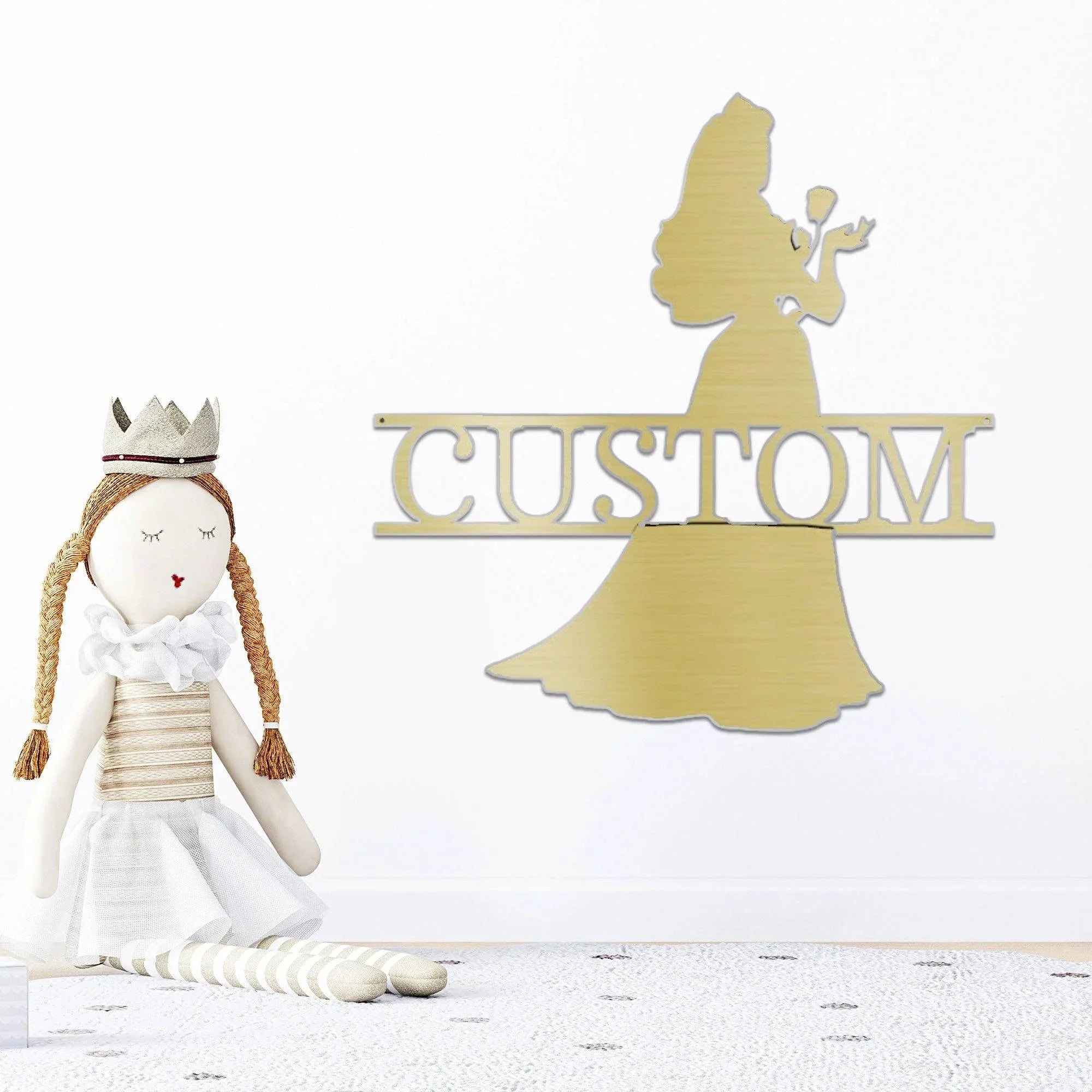 Princess Aurora Personalized Metal Art Wall Sign