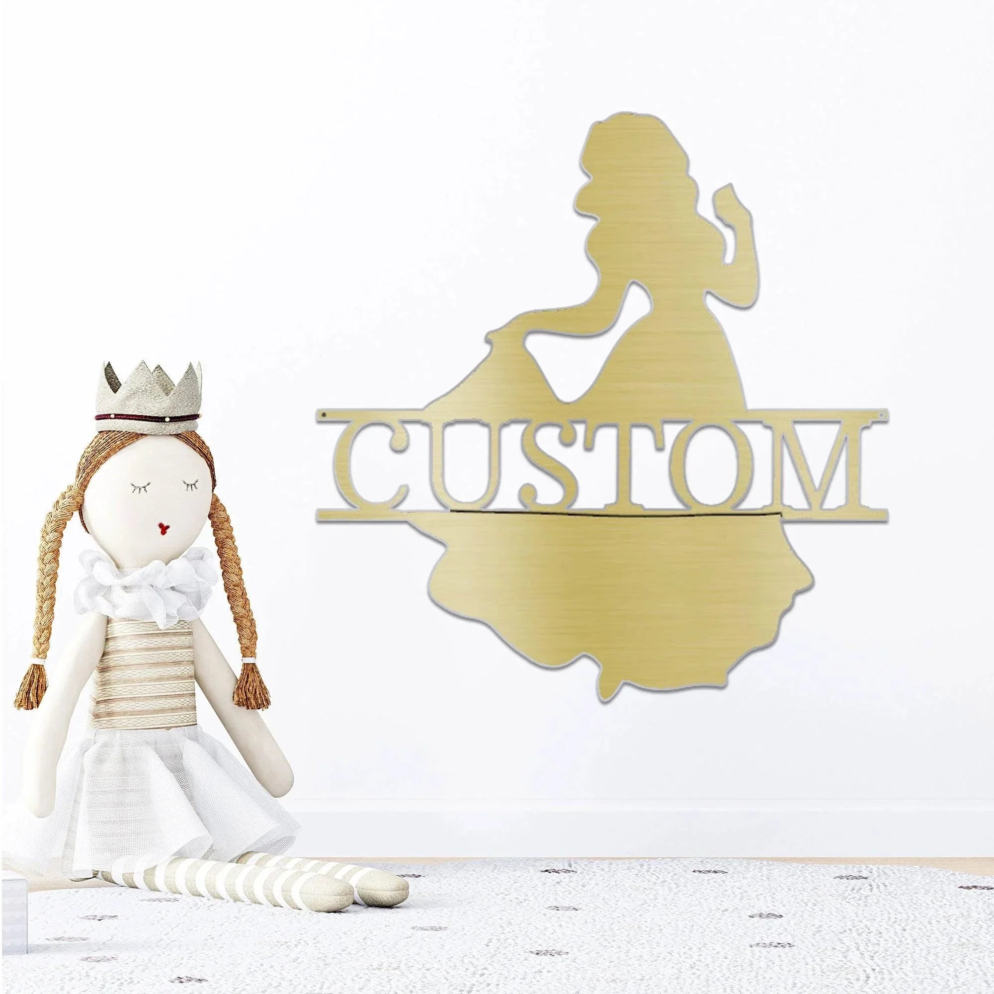 Princess Snow White Personalized Name Metal Art Wall Sign