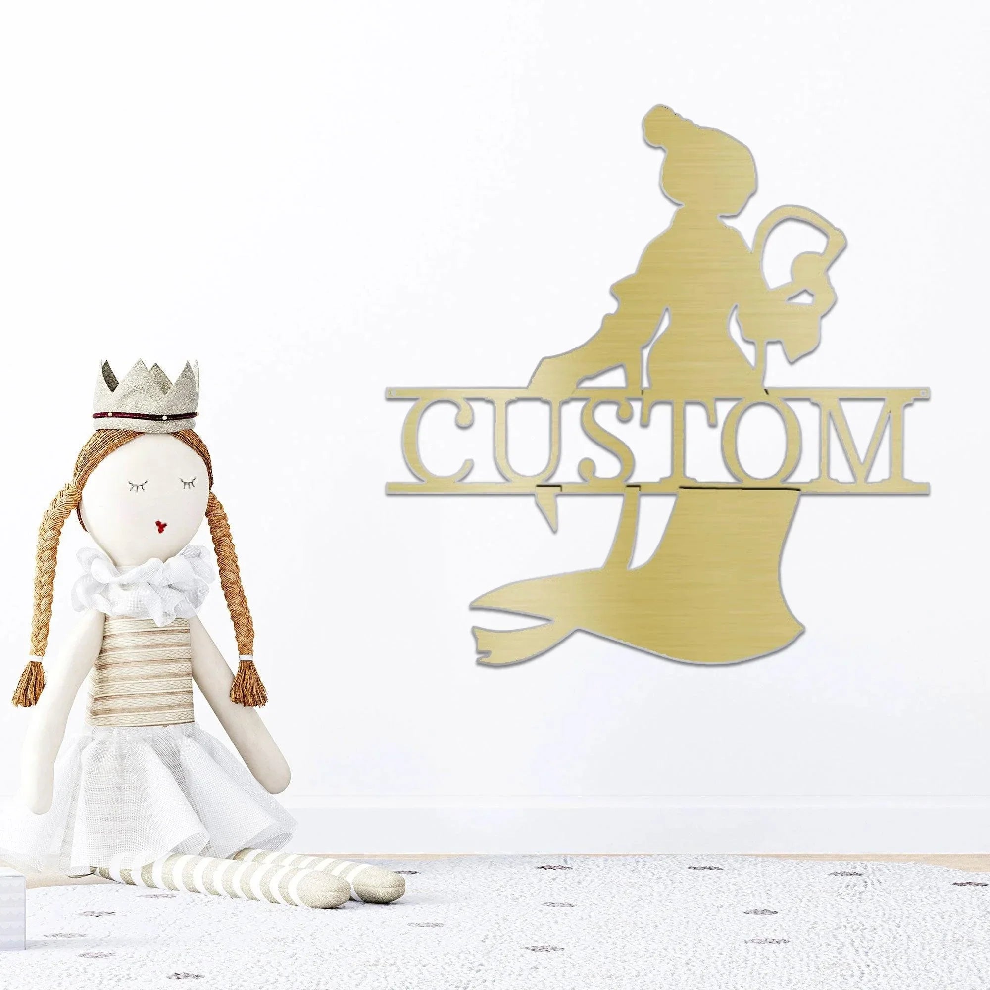 Princess Mulan Personalized Name Metal Art Wall Sign Home Decor