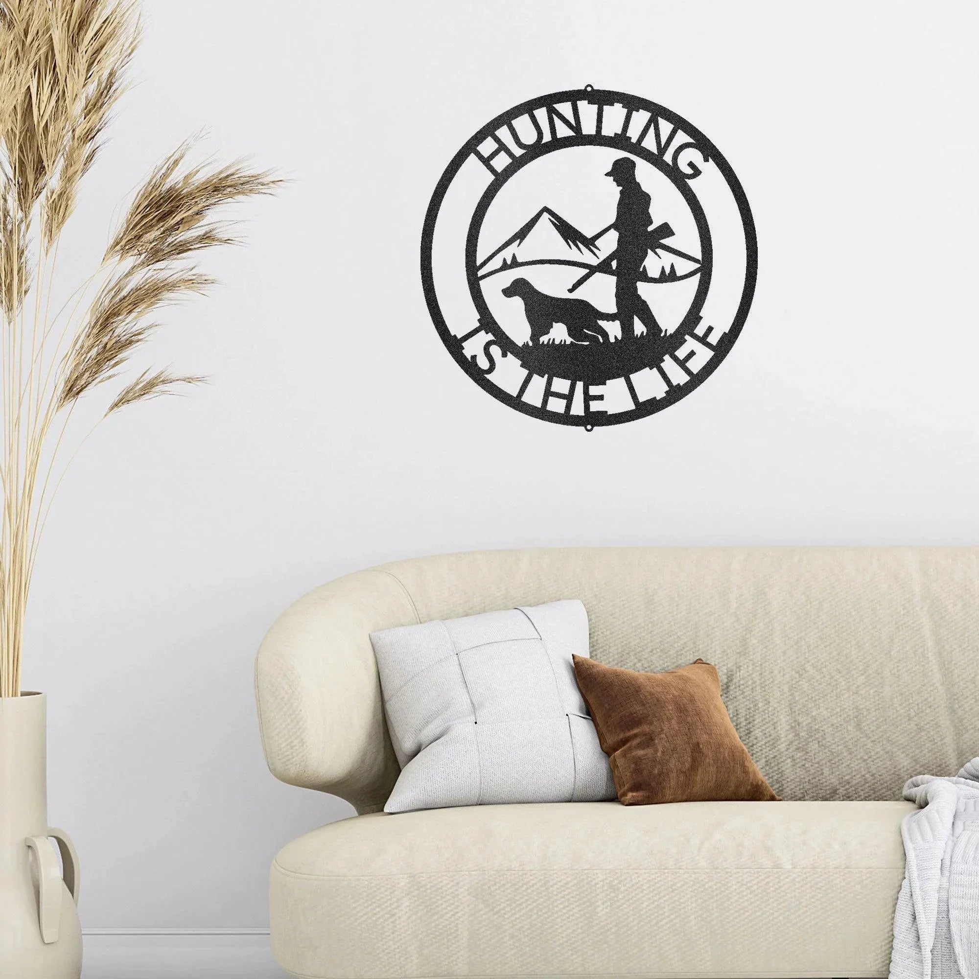 The Hunter Personalized Monogram Indoor Outdoor Steel Wall Sign