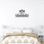 Initial and Name Custom Steel Wall Sign Metal Art
