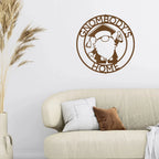 Gnome Ring Custom Monogram Metal Art Wall Sign