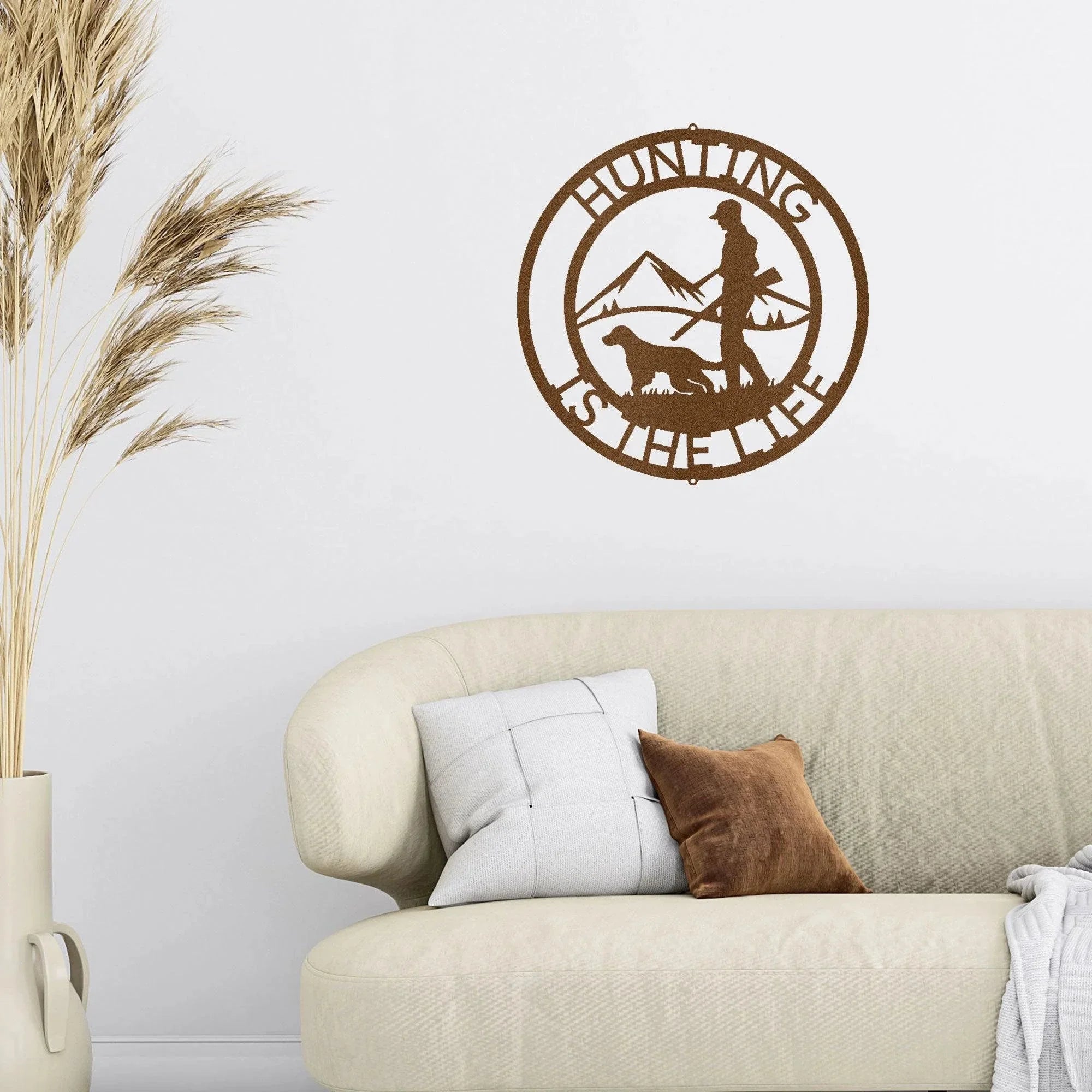 The Hunter Personalized Monogram Indoor Outdoor Steel Wall Sign
