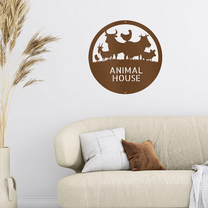 Farm Animals Custom Text Indoor Outdoor Steel Wall Sign Metal Art Home Decor - Mallard Moon Gift Shop