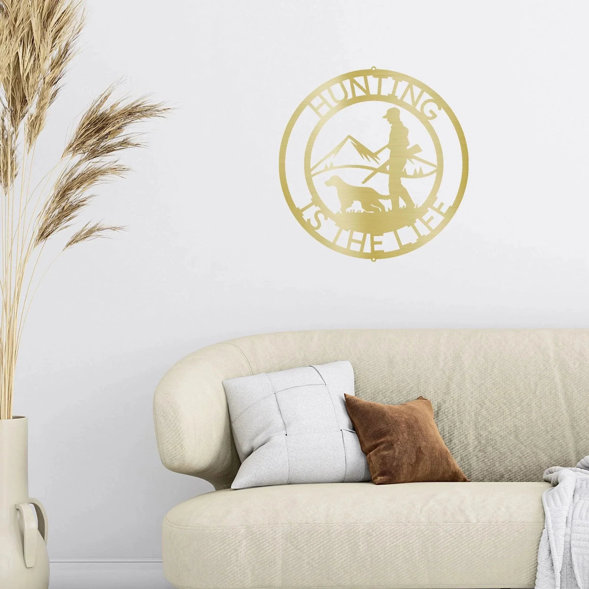The Hunter Personalized Monogram Indoor Outdoor Steel Wall Sign