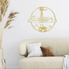 Farm Banner Custom Monogram Metal Sign Wall Art