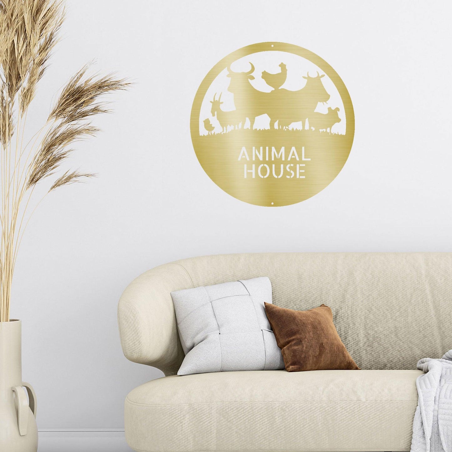 Farm Animals Custom Text Indoor Outdoor Steel Wall Sign Metal Art Home Decor - Mallard Moon Gift Shop