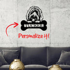 Goldendoodle Dog Custom Name Metal Art Wall Sign