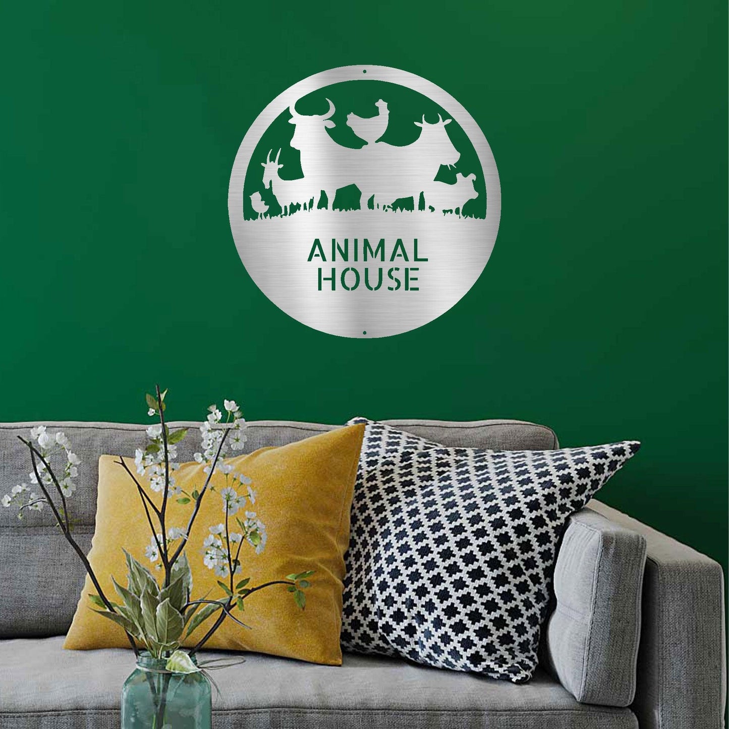 Farm Animals Custom Text Indoor Outdoor Steel Wall Sign Metal Art Home Decor - Mallard Moon Gift Shop
