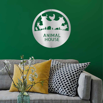 Farm Animals Custom Text Indoor Outdoor Steel Wall Sign Metal Art Home Decor - Mallard Moon Gift Shop