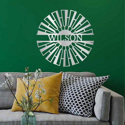 Windmill Custom Name Steel Wall Sign Metal Art - Mallard Moon Gift Shop
