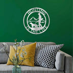 The Hunter Personalized Monogram Indoor Outdoor Steel Wall Sign