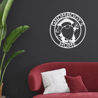 Gnome Ring Custom Monogram Metal Art Wall Sign