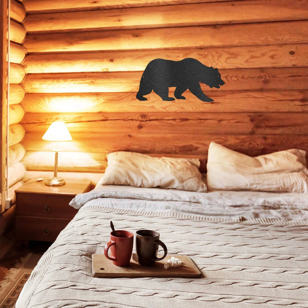 Grizzly Bear Steel Wall Sign