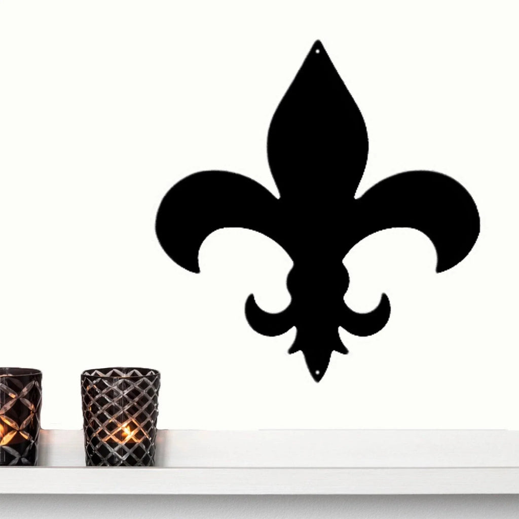 Fleur de Lis Metal Art Wall Sign