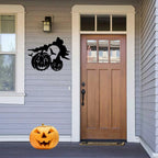 Spooky Halloween Pumpkins Metal Wall Art Sign