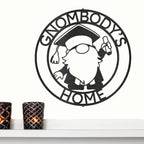 Gnome Ring Custom Monogram Metal Art Wall Sign