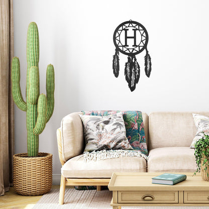 Dream Catcher Personalized Metal Art Wall Sign - Mallard Moon Gift Shop