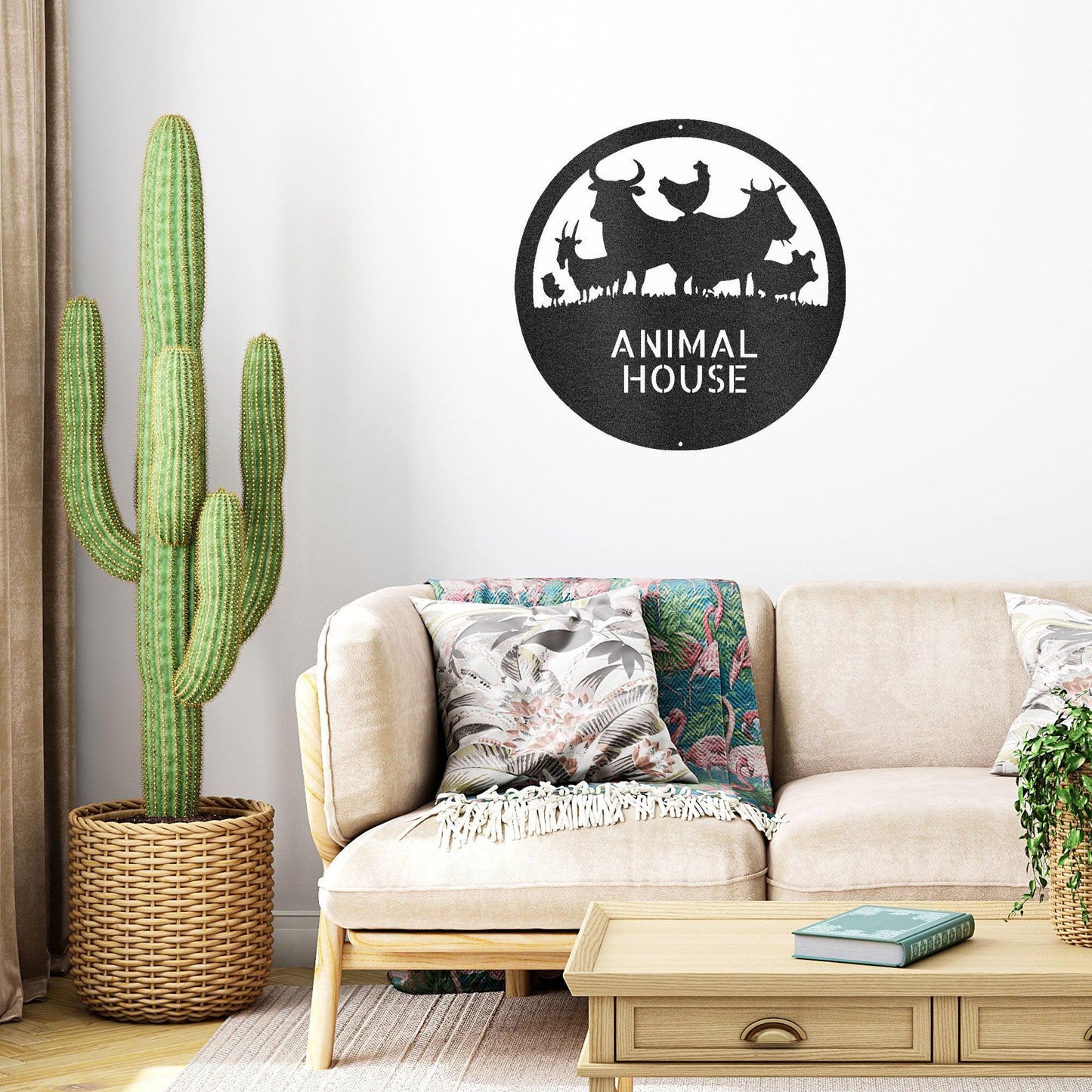 Farm Animals Custom Text Indoor Outdoor Steel Wall Sign Metal Art Home Decor - Mallard Moon Gift Shop
