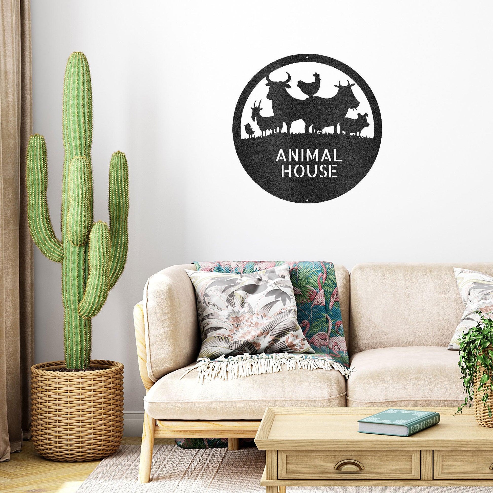 Farm Animals Custom Text Indoor Outdoor Steel Wall Sign Metal Art Home Decor - Mallard Moon Gift Shop