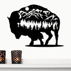 Bison Metal Art