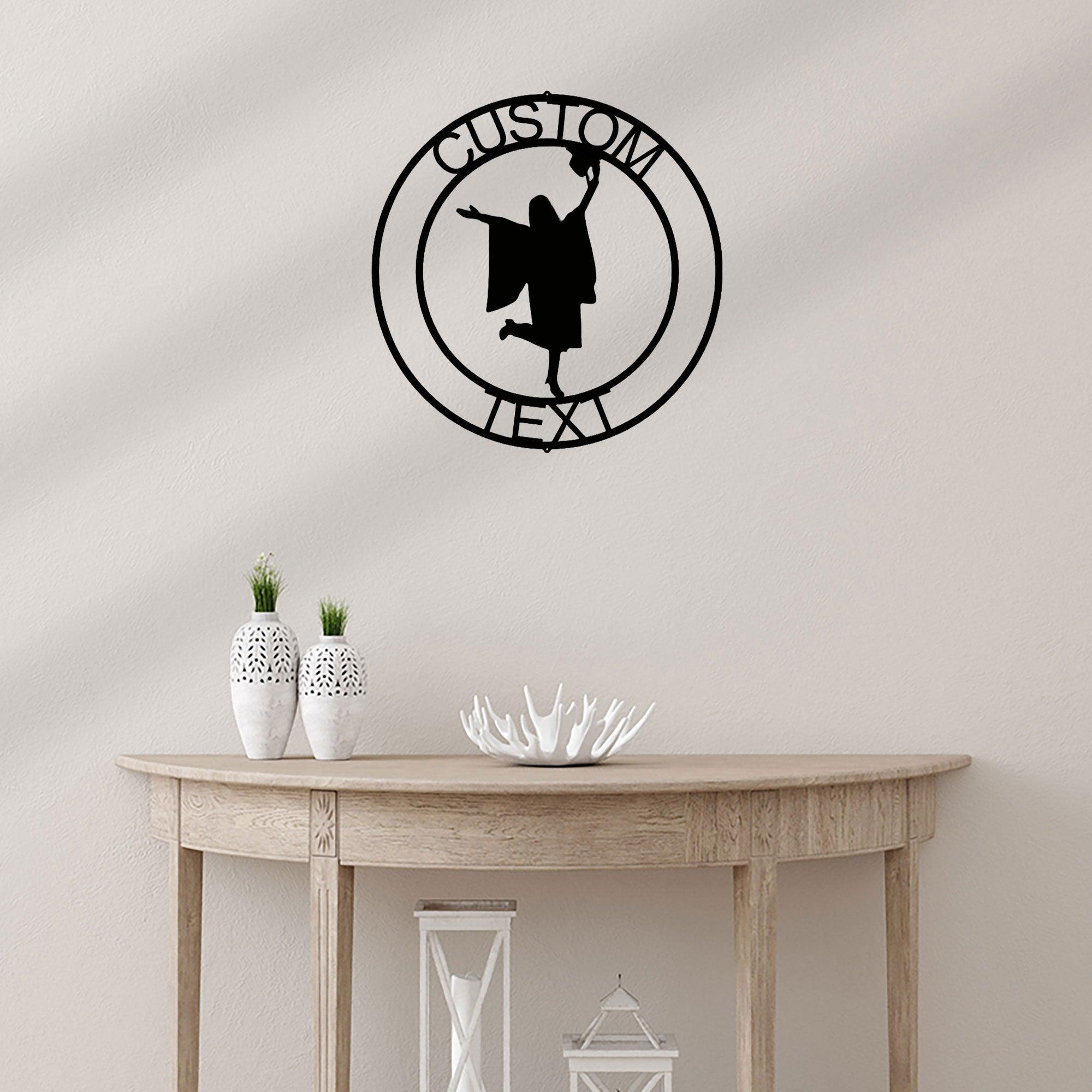 Female Graduate Custom Name Metal Art Wall Sign - Mallard Moon Gift Shop