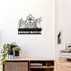 Personalized Easter Basket Bunny Rabbit Metal Art Wall Sign