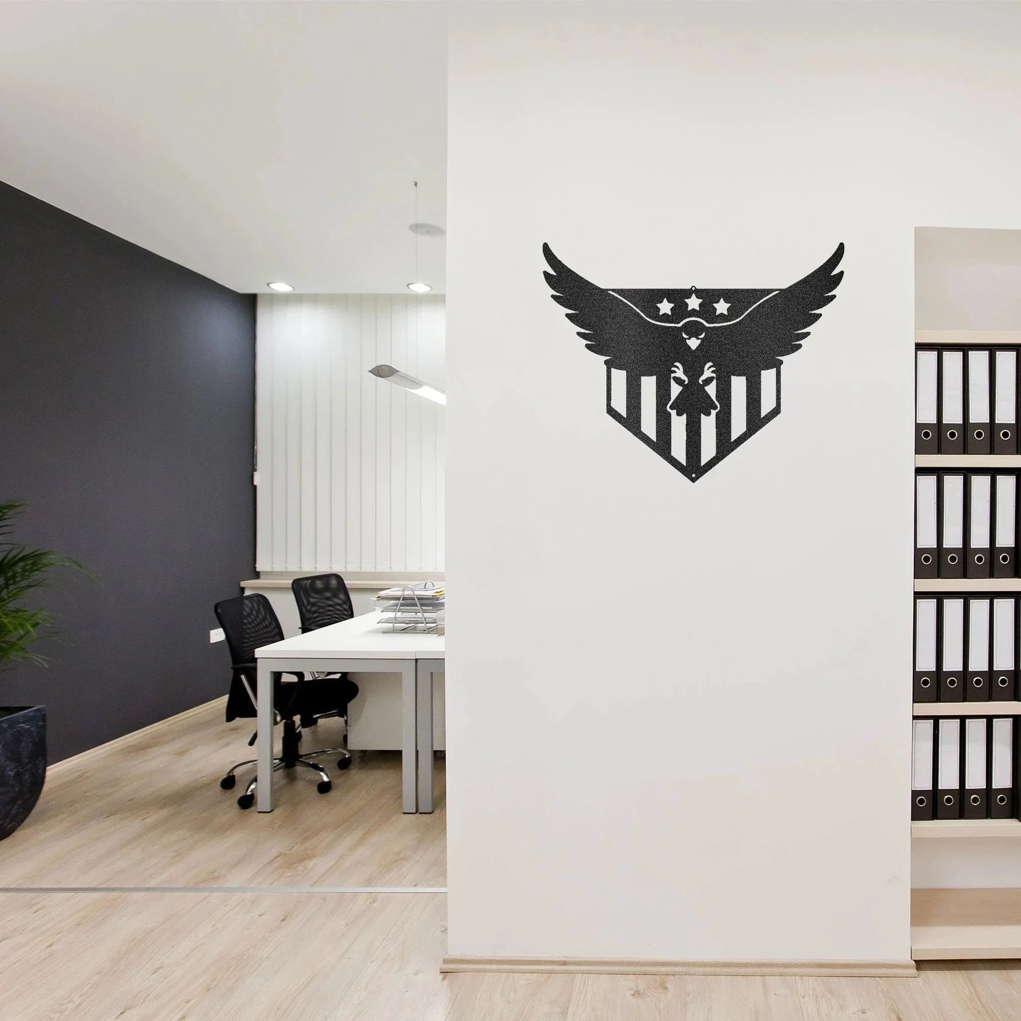 Swooping Eagle Patriotic Indoor Outdoor Steel Wall Sign