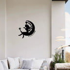 Fairy Moon Custom Name Metal Art Wall Sign