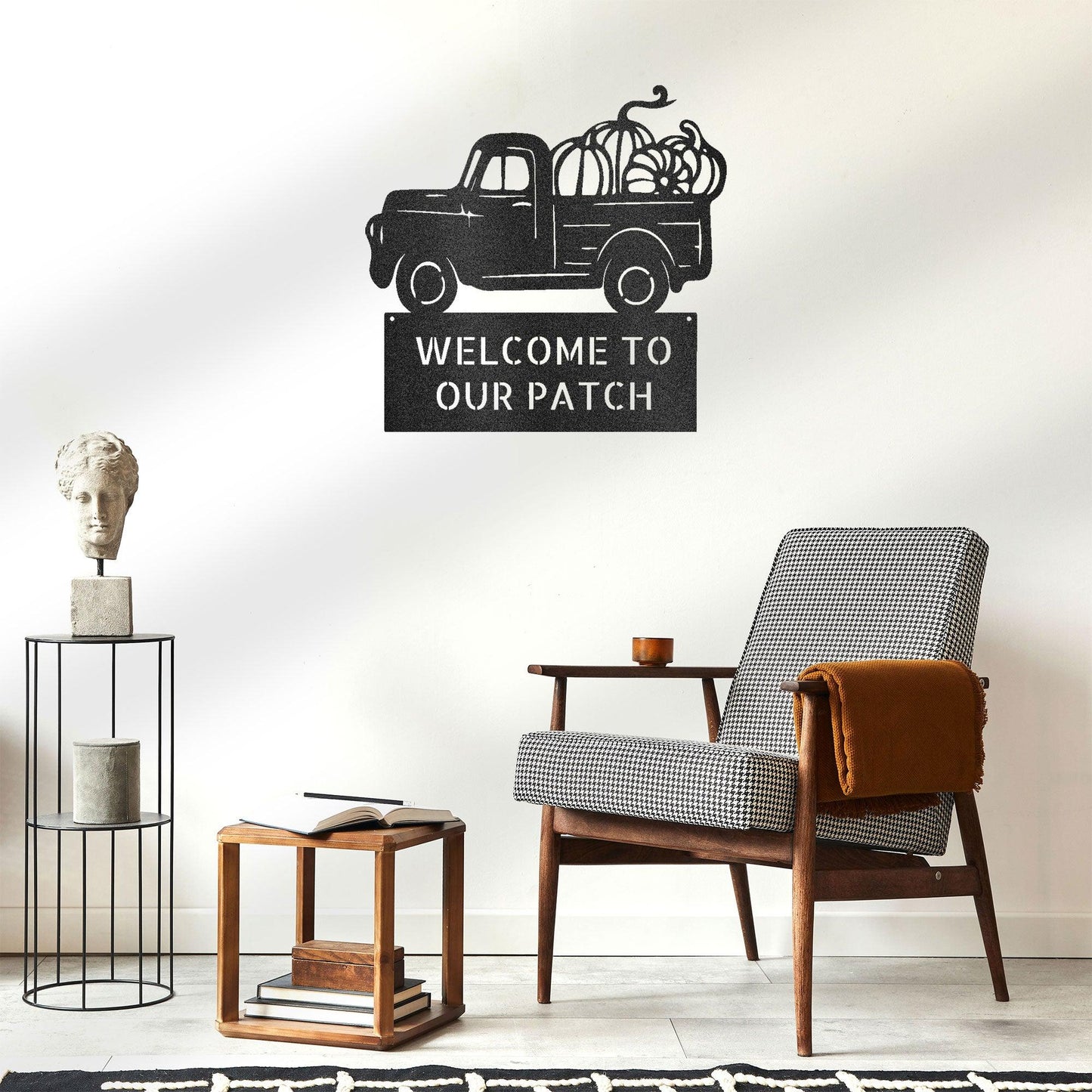 Country Truck Custom Monogram Indoor Outdoor Steel Wall Sign - Mallard Moon Gift Shop