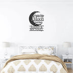 I Love You to the Moon and Back Personalized Metal Wall Art Sign