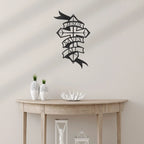 Jesus Saves All Cross Metal Art Wall Sign