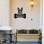 German Sheperd Custom Name Metal Art Wall Sign