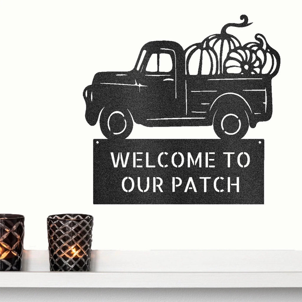 Country Truck Custom Monogram Indoor Outdoor Steel Wall Sign