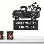 Country Truck Custom Monogram Indoor Outdoor Steel Wall Sign