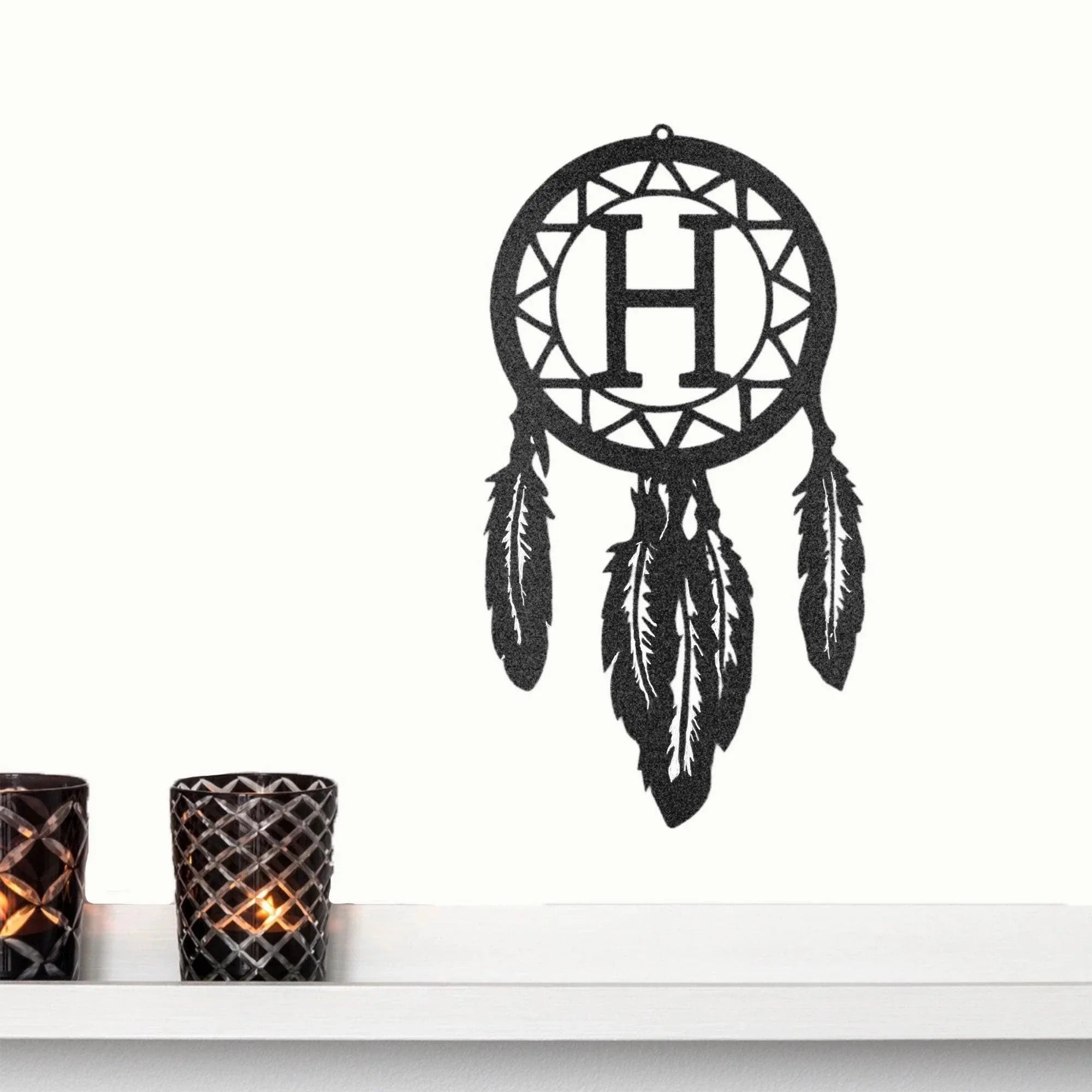 Dream Catcher Personalized Metal Art Wall Sign