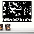 Bear and Eagle Custom Metal Wall Art