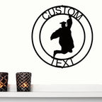 Male Graduate Custom Name Metal Art Wall Sign