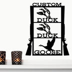 Duck Duck Goose Custom Name Metal Wall Art