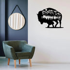 Bison Metal Art