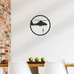 Helicopter Drop Metal Art Wall Sign