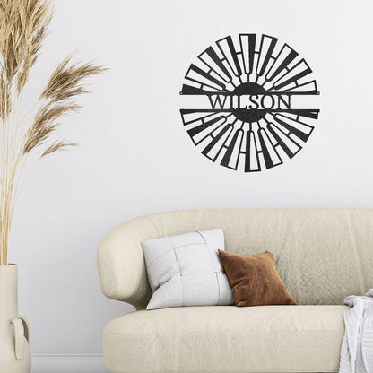 Windmill Custom Name Steel Wall Sign Metal Art - Mallard Moon Gift Shop
