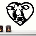I Love Cows Metal Art Wall Sign