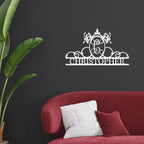 Initial and Name Custom Steel Wall Sign Metal Art