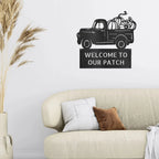 Country Truck Custom Monogram Indoor Outdoor Steel Wall Sign