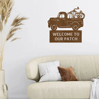 Country Truck Custom Monogram Indoor Outdoor Steel Wall Sign