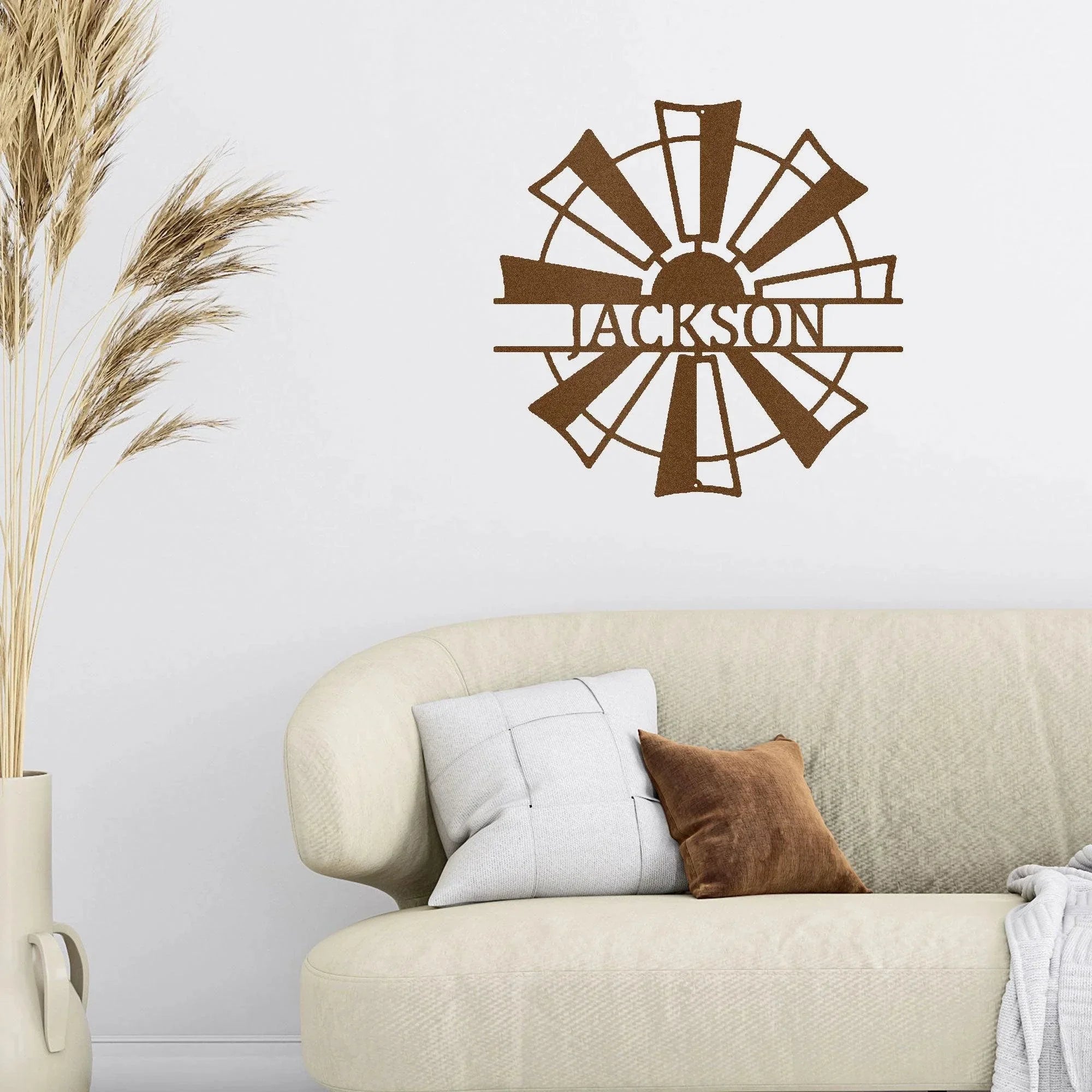 Windmill Cutom Metal Art Rustic Farmhouse