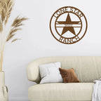 Lone Star Custom Name Metal Wall Art