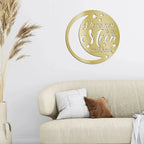 I Love You To the Moon and Back Indoor Outdoor Steel Wall Sign