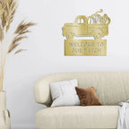 Country Truck Custom Monogram Indoor Outdoor Steel Wall Sign